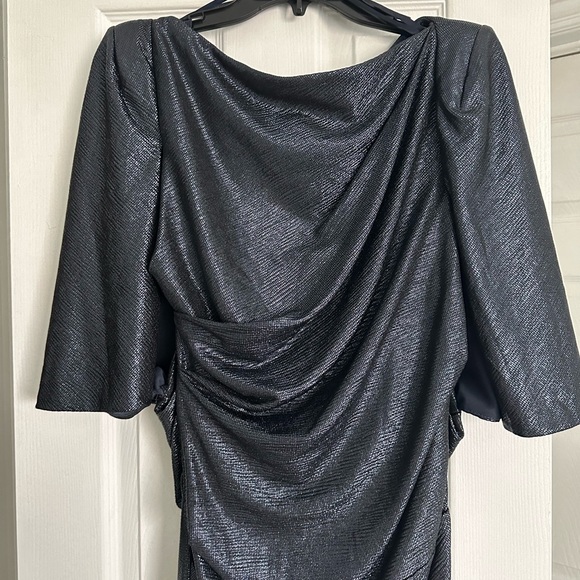 COPY - Eliza J Draped Column Capelet Dress - Picture 4 of 5
